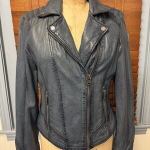 Mauritius Flori RF Leather Jacket -NEW- Womens Medium